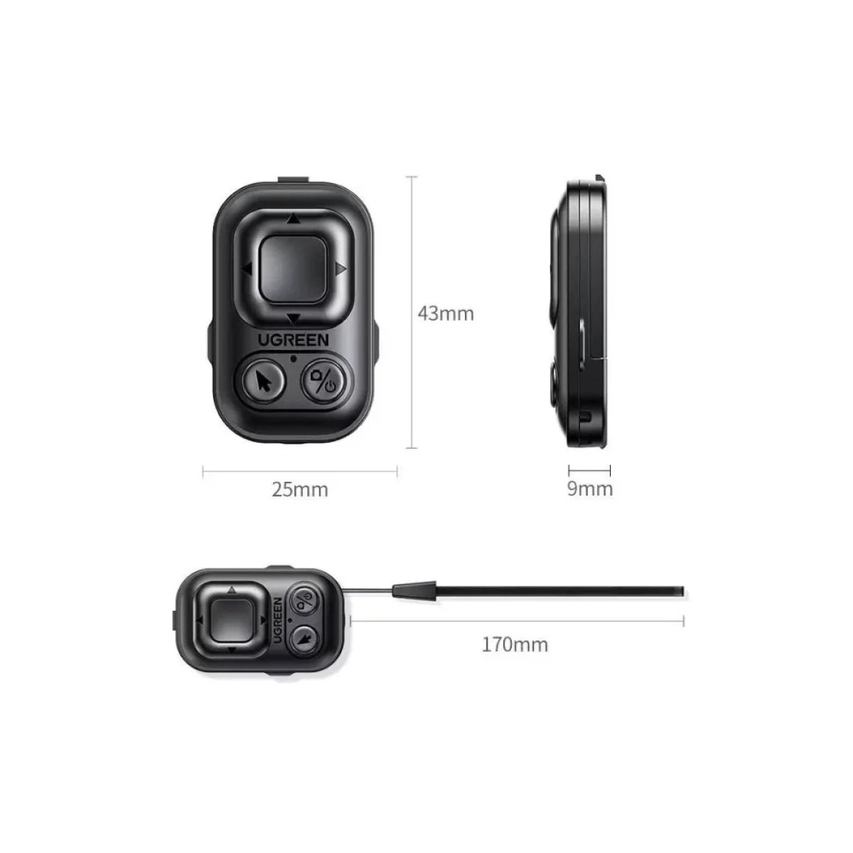 UGREEN LP910 7-Key Bluetooth Page Turner and Remote Control