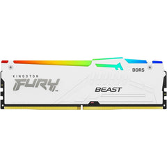 Kingston Fury Beast Rgb 32gb (1 X 32gb) 5600mhz Ddr5 Desktop Memory Infrared Sync Technology White