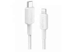Anker 322 USB-C Lightning Cable [ 6 ft MFi Certified] Powerline II for iPhone 15, 15 Pro 14 Pro Max 14, 13 X XS XR 8 Plus, AirPods Pro - White - 18 Month Warranty