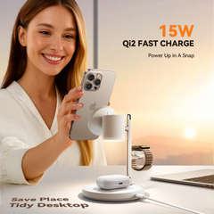 JOYROOM JR-W23 Qi2 4in1 Wireless Charger-White