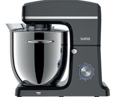 Sona Stand Mixer, 12Lit, 2000Watts, Grey Stainless Steel - STM-1512