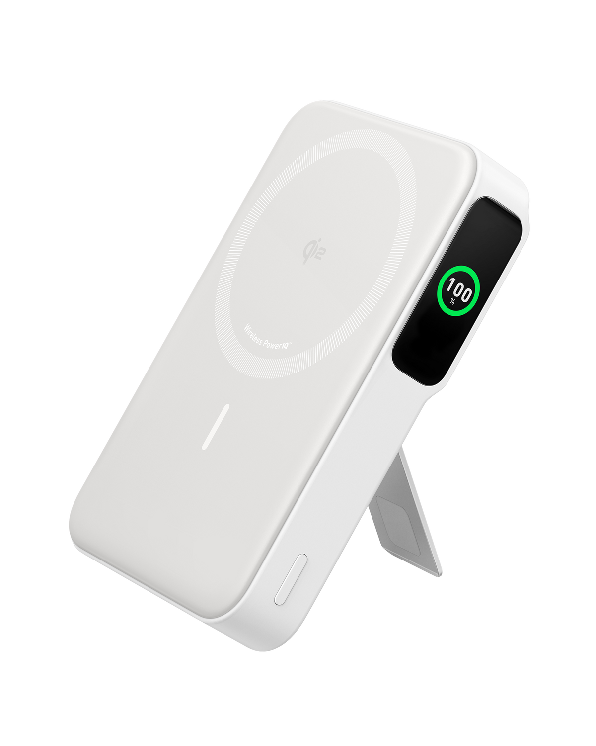 ANKER MAGGO 10K Mah W\Display Wireless PowerBank - WHITE