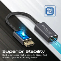 Promate MEDIALINK-DP, DisplayPort to HDMI Adapter