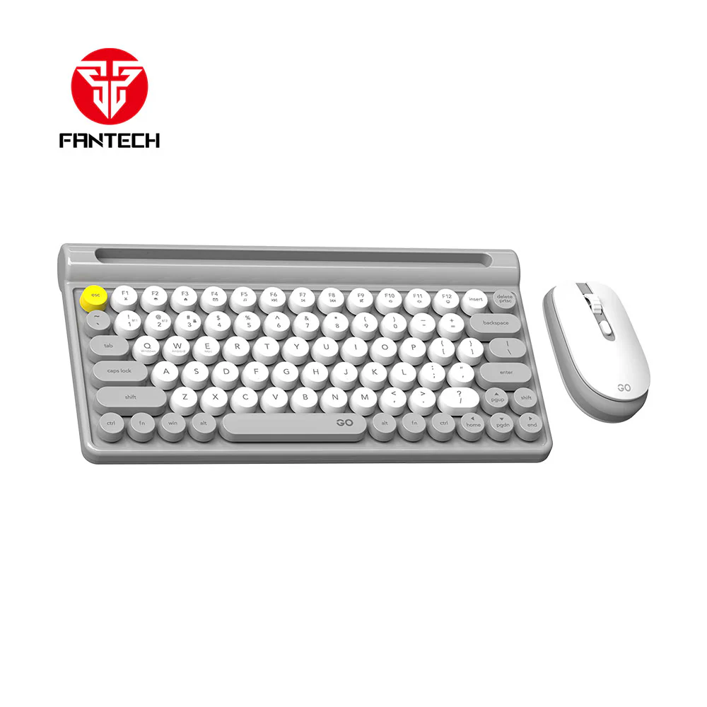 Fantech GO MOCHI 80Keys WK897 Wireless Keyboard Mouse Combo - Black Sesame