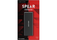 Hiksemi SPEAR Portable SSD - 512GB, USB 3.1 Type‑C, 560MB/s Read, 520MB/s Write, Slim Metal Build, Drop‑Resistant