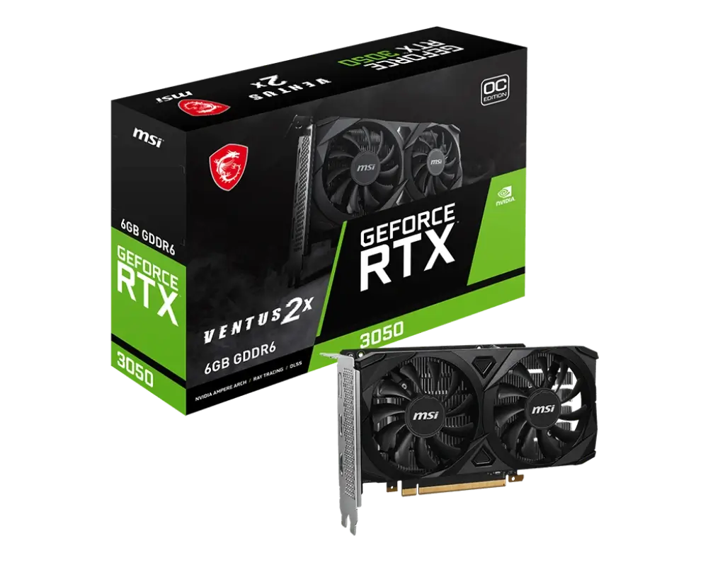 Msi GeForce RTX 3050 VENTUS 2X 6G OC Graphic Card