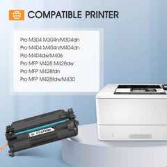 CF258A 58A Toner Cartridge Black M404n Compatible for HP 58A CF258A 58X CF258X Toner for HP LaserJet Pro M404n M404dn M404dw M404 MFP M428fdw M428fdn M428dw Printer Ink High Yield 2 Pack with Chip