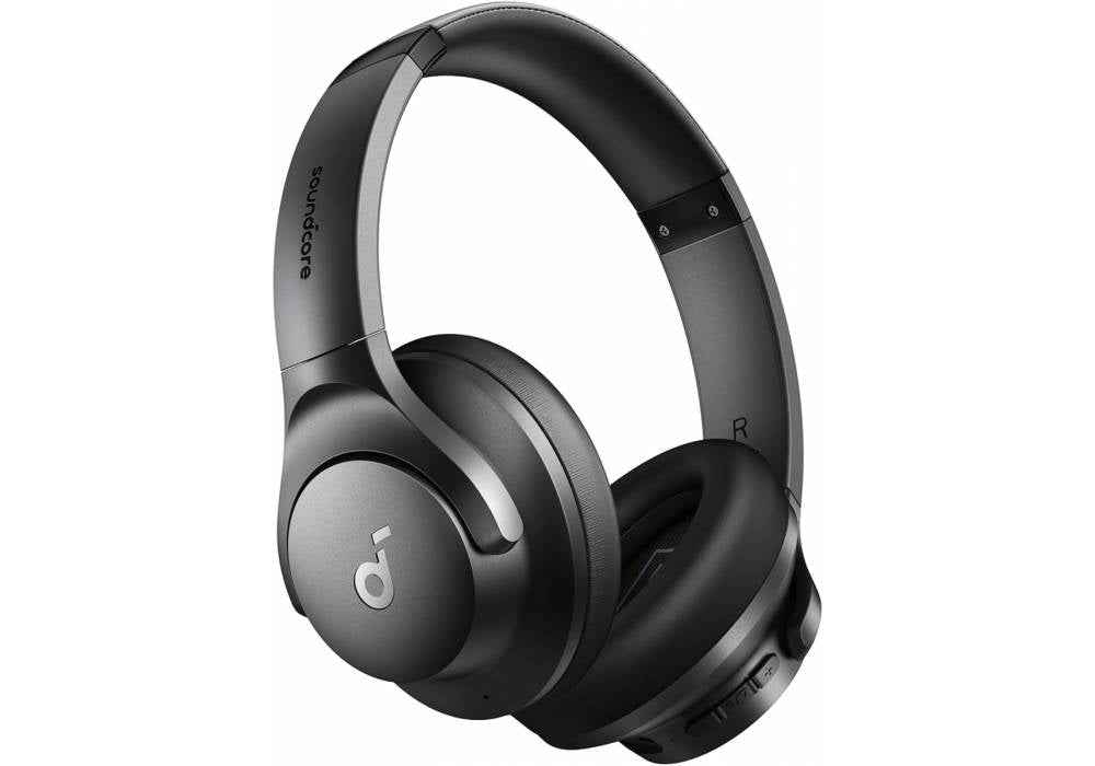 Soundcore by Anker Q20i Hybrid Active Noise Cancelling Headphones, Wireless Over-Ear Bluetooth, 40H Long ANC Playtime, Hi-Res Audio, Big Bass, Customize via an App, Transparency Mode - 18 Month Warranty