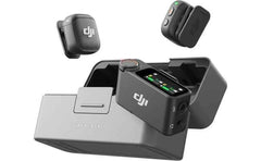 DJI Mic 3 (2 TX + 1 RX + Charging Case), Wireless Microphone for iPhone/Camera/Android, Ultralight, Adaptive Gain Control for Balanced Volume, Dual Band Anti-Interference, Vlog, 2-Port Wall Charger