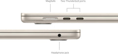 2024 MacBook Air 15-inch Laptop with M3 chip: 8GB Memory, 512GB Storage; Starlight with AppleCare+ (3 Years)
