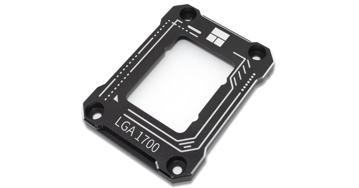 Thermalright LGA 1700 Intel 12th 13th 14th Aluminum Black Contact Frame CPU Socket Anti-Warp & Bend, Temp Reduction (2-7) Degrees, Comes With Free TF7 (12.8 w/m.k) Thermal Paste Tube