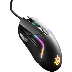 SteelSeries IP54 RGB wired gaming mouse for computer setup