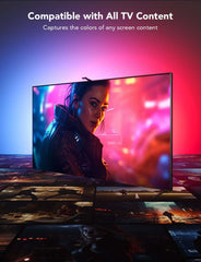 Envisual TV Backlight T2 with Dual Cameras, 16.4ft RGBIC Wi-Fi LED Backlights for 75-85 inch TVs, Double Light Beads, for Home Decorations, Smart App Control, Music Sync