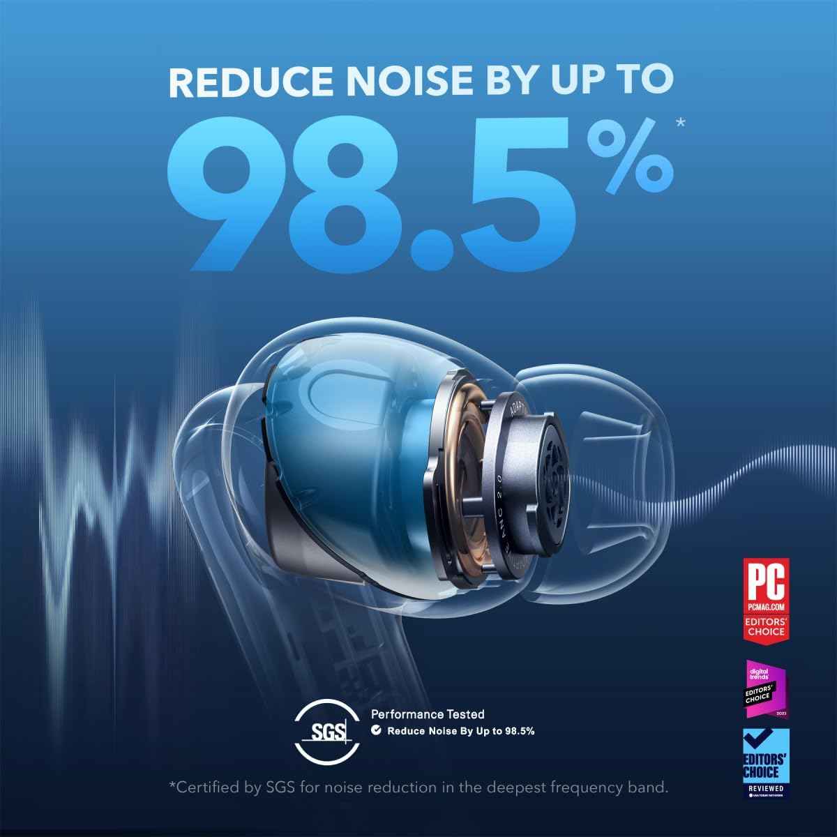 ANKER wireless Bluetooth headset for computer setup