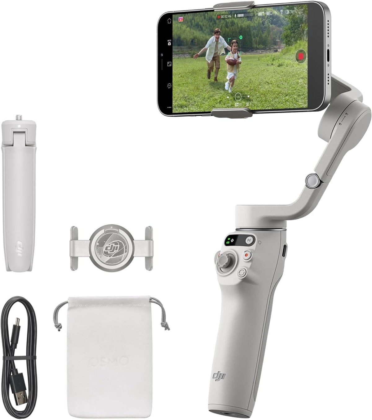 DJI Osmo Mobile 6 3-Axis Smartphone Gimbal Stabilizer – Platinum Gray