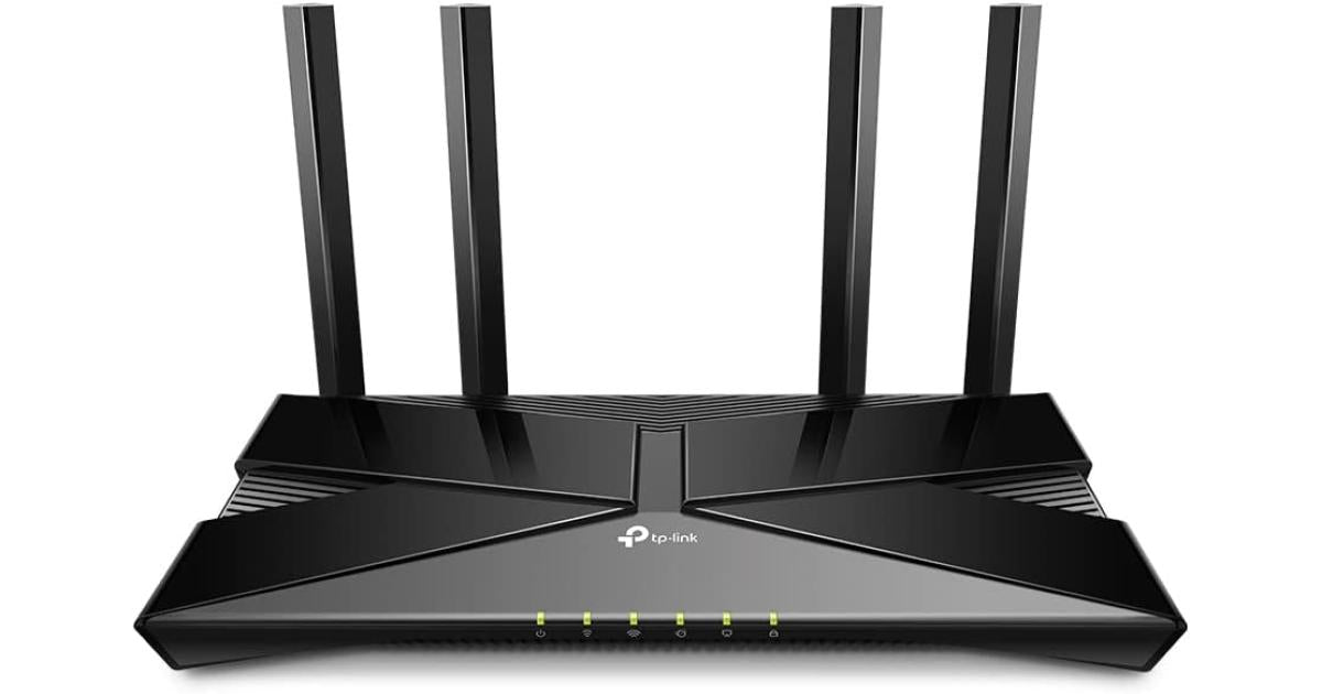 TP-Link Archer AX53 Dual Band WiFi 6 Router AX3000, 2402Mbps at 5 GHz and 574 Mbps at 2.4 GHz, WPA3, TP-Link HomeShield Technology, OneMesh, Compatible with Alexa