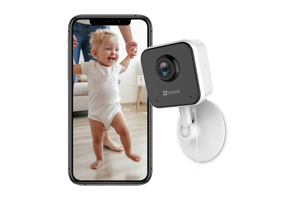 EZVIZ H1c 1080p Indoor Smart Wi-Fi Security Camera (CS-H1c-R101-1G2WR), Intelligent Surveillance Camera with Night Vision Works with Alexa & Google Home