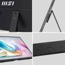 MSI PRO MP165 E6 15.6-Inch FHD Portable Monitor, 1920x1080 IPS, 60Hz, 4ms, Eye care, Built-in speaker/mic, HDMI 2.0b, USB C (15WPD), Vesa Mount, Black