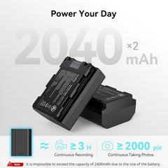 Replacement Camera Battery Charger Set for NP-FZ100 A7 V, A7 IV, A7R V, A7S III, Double Slot Battery Charger for Sony A7R IV, A7R III, A7 III, A7C, FX3, FX30, A6600, A6700, ZV-E1, A1, A9
