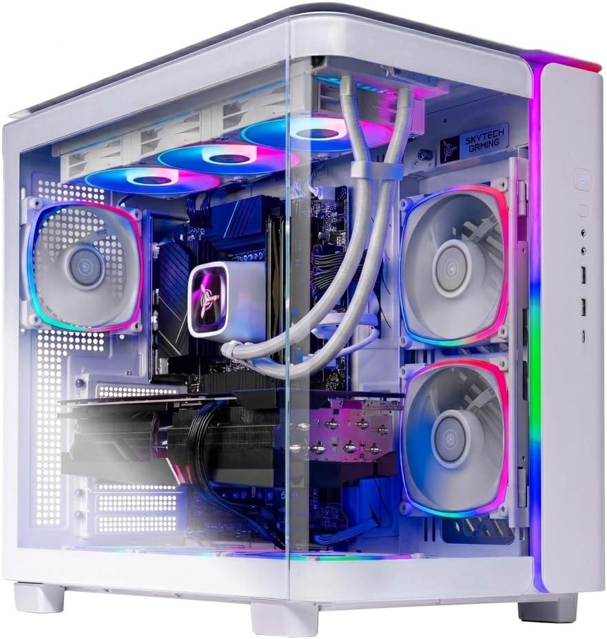 King 95 Desktop PC, Ryzen 9 9900X3D 4.4 GHz (5.5GHz), AMD RX 9070XT 16GB, 2TB Gen4 NVMe SSD, 32GB DDR5 RAM 6000 RGB, 850W Gold PSU, 360mm ARGB AIO, Wi-Fi, Win 11