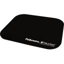 Fellowes Mousepad with Microban® Antibacterial Protection, Nonskid Base, 9 x 8, Black