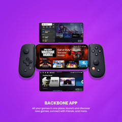 Backbone One Mobile Gaming Controller for iPhone - Turn Your iPhone into a Handheld Gaming Console - Play Xbox, Playstation, COD Mobile, Apple Arcade & More [1 Month Xbox Game Pass Ultimate Included]