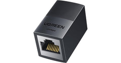 UGREEN 10Gbps Ethernet Extender & Coupler – PoE Support | 328ft Reach | RJ45 Female to Female | Black