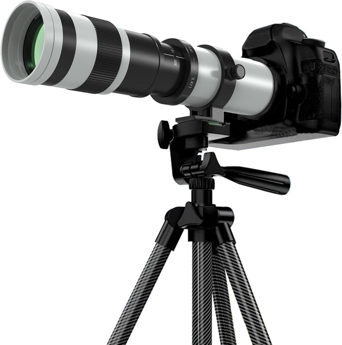 420-800mm Telephoto Lens EF Lens for Canon, Manual Focus MF Zoom Lens for Canon EOS Rebel SL3 SL2 SL1 T8i T7i T7 T6 4000D 1500D 90D 80D 77D 70D 60D 7D 6D 5D 1D DSLR Cameras