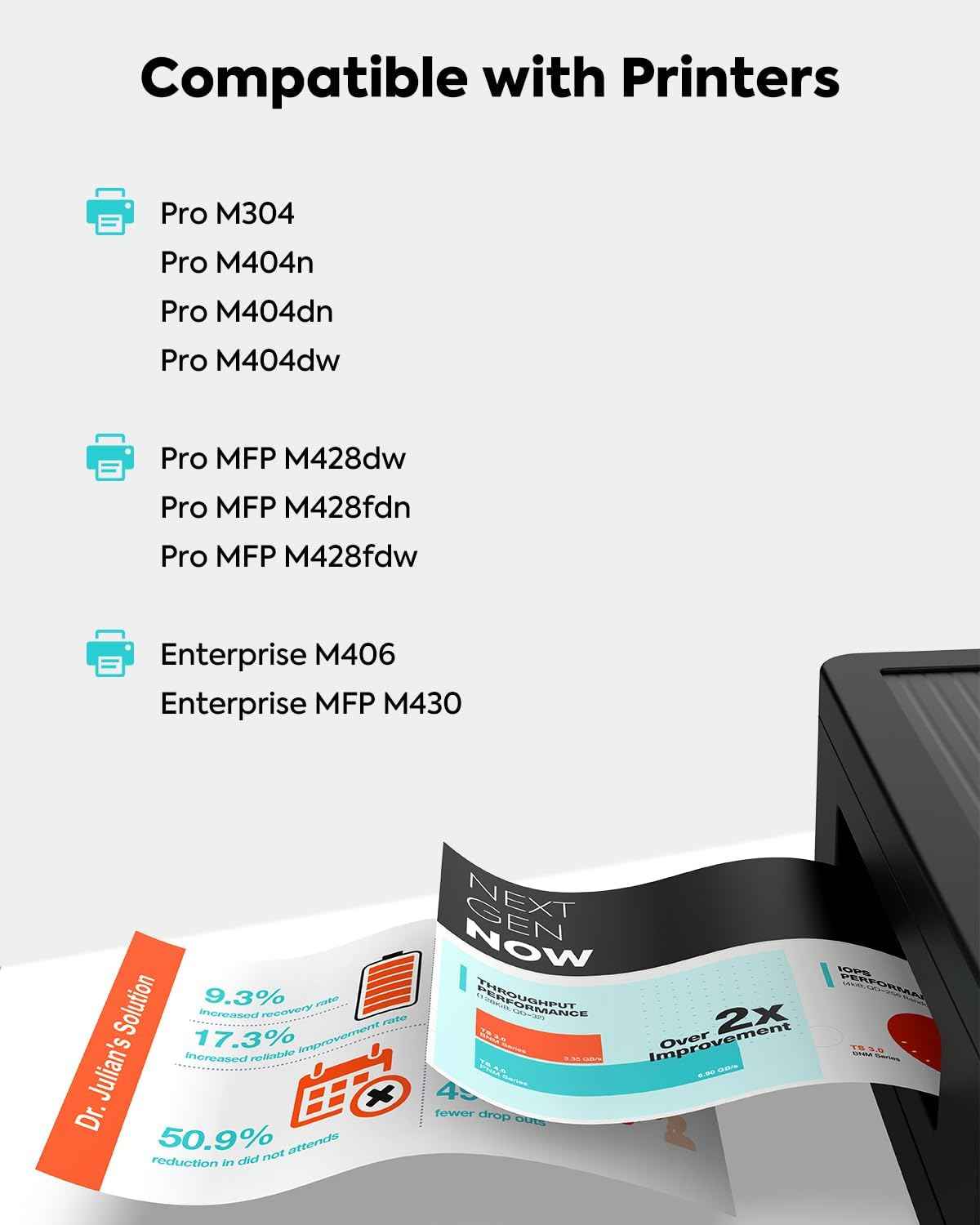 MFP M428FDW toner cartridge for printer supplies