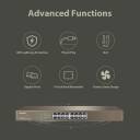 Tenda TEG1016G, 16 Port Gigabit Switch, Unmanaged Rackmount Ethernet Switch with Traffic Optimization, Plug & Play, Fanless Quiet & Metal Design Network Switch, Limited Lifetime Protection