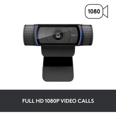 Logitech C920 PRO HD Webcam Widescreen Video Calling and Recording with 1080P with laptop