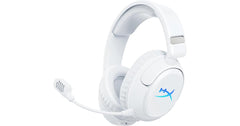 HyperX Cloud Flight 2 – Wireless Gaming Headset, Customizable RGB Lighting with Removable Earcup Plates, up to 100 Hours of Battery Life, 2.4GHz & Bluetooth, Multi-Platform Compatibility - White