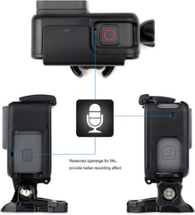 GEPULY Frame Mount Housing Case for GoPro Hero 7 6 5 Black, Hero 7 Silver, Hero 7 White, Hero (2018) Cameras - Includes Quick Release Buckle and Tripod Adapter