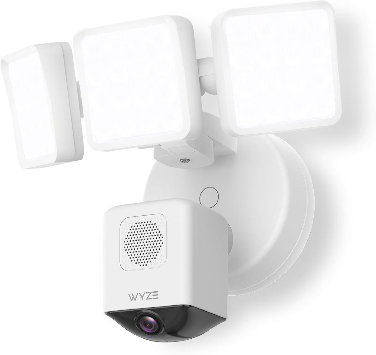Floodlight Camera Pro, PCMag Editors' Choice 3000-Lumen LEDs, 2.5K HD Outdoor Security Camera, 180° Wide View, Motion Detection, Color Night Vision, Works with Alexa & Google-White
