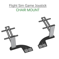 EG STARTS 2 Set Chair Mount for Flight Sim Game Joystick, Throttle & Hotas Systems Compatible with Logitech G X56, X52, X52 Pro, Thrustmaster T-Flight Hotas, TCA, T.16000M