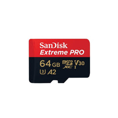 SanDisk 64GB Extreme PRO microSDXC Card + SD Adapter | SDSQXCU88573
