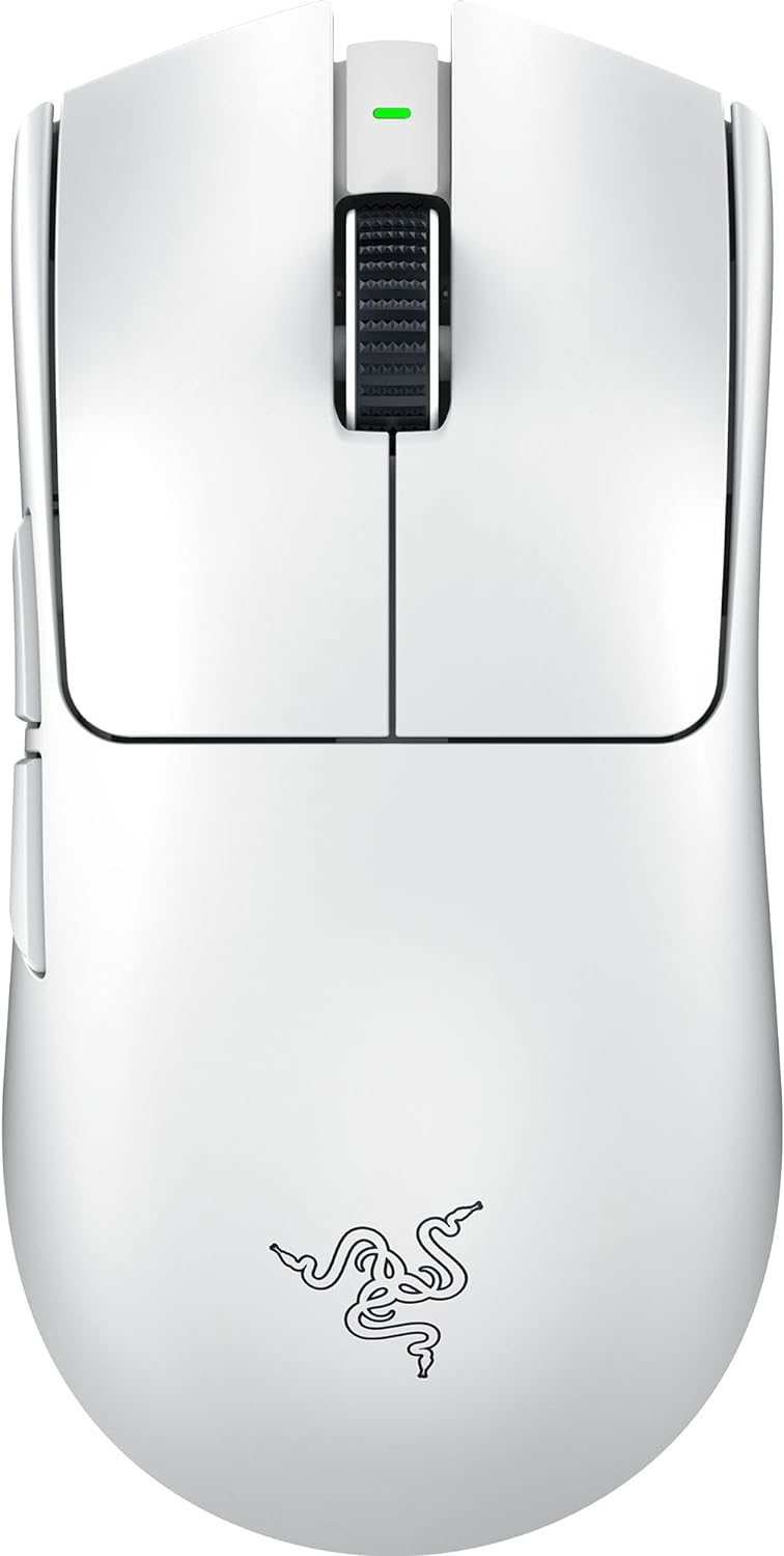 Razer Viper V3 Pro Wireless Esports Gaming Mouse: Symmetrical - 55g Lightweight - 8K Polling - 35K DPI Optical Sensor - Gen3 Optical Switches - 8 Programmable Controls - 95 Hr Battery - White
