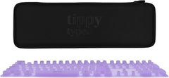 Raised Keyboard Cover for Long Nails – Fits Logitech MX Keys S Full-Size Keyboard - Silicone - The Original - Comfortable Typing, Quiet, Nail Protection (Violet Haze)