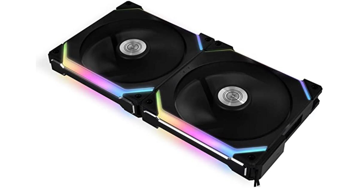 Lian Li UNI Fan SL140 Kit 2 Packs Black W/ Controller (ARGB 140mm LED PWM Daisy-Chain)