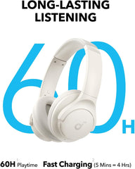 Q11i Wireless Over-Ear Bluetooth Headphones by Anker, Deep Bass, 60H Playtime, Hi-Res Audio, Detachable Ear Cushions, Multipoint Connection