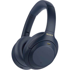 Sony WH-1000XM4 LightWeight & Comfortable Wireless Noise Canceling Headphones, HD Noise Cancelling Processor QN1, Soft Fit Synthetic Leather, With 5 Microphones, Up To 30-Hour Battery Life - Midnight Blue | WH-1000XM4-Midnight Blue |