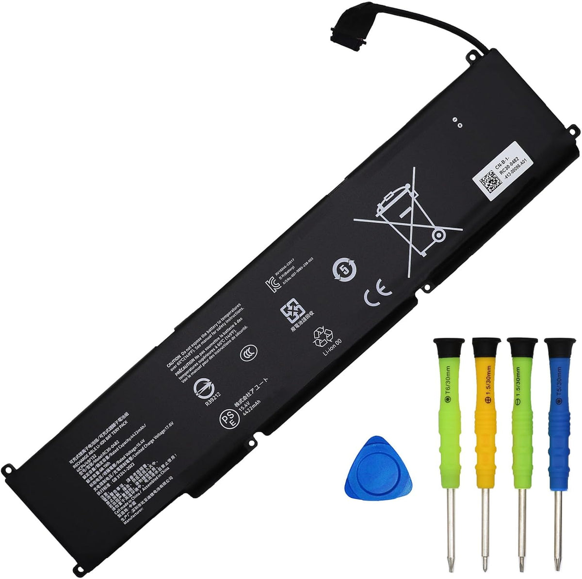 RC30-0482 Battery Replacement for Razer Blade 14 2023 RZ09-0482 Razer Blade 14 2024 RZ09-0508 Series Laptop Battery 68.1Wh