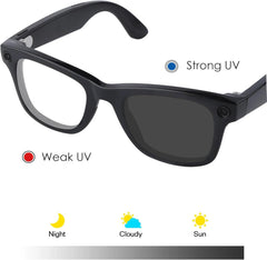 Photochromic Replacement Lenses Compatible with Ray-Ban Meta Wayfarer RW4006 | RW4012 (Gen 2) 50mm Smart Glasses