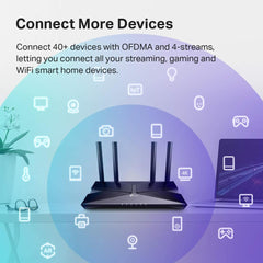 TP - Link AX1800 wireless Wi - Fi router for network connectivity