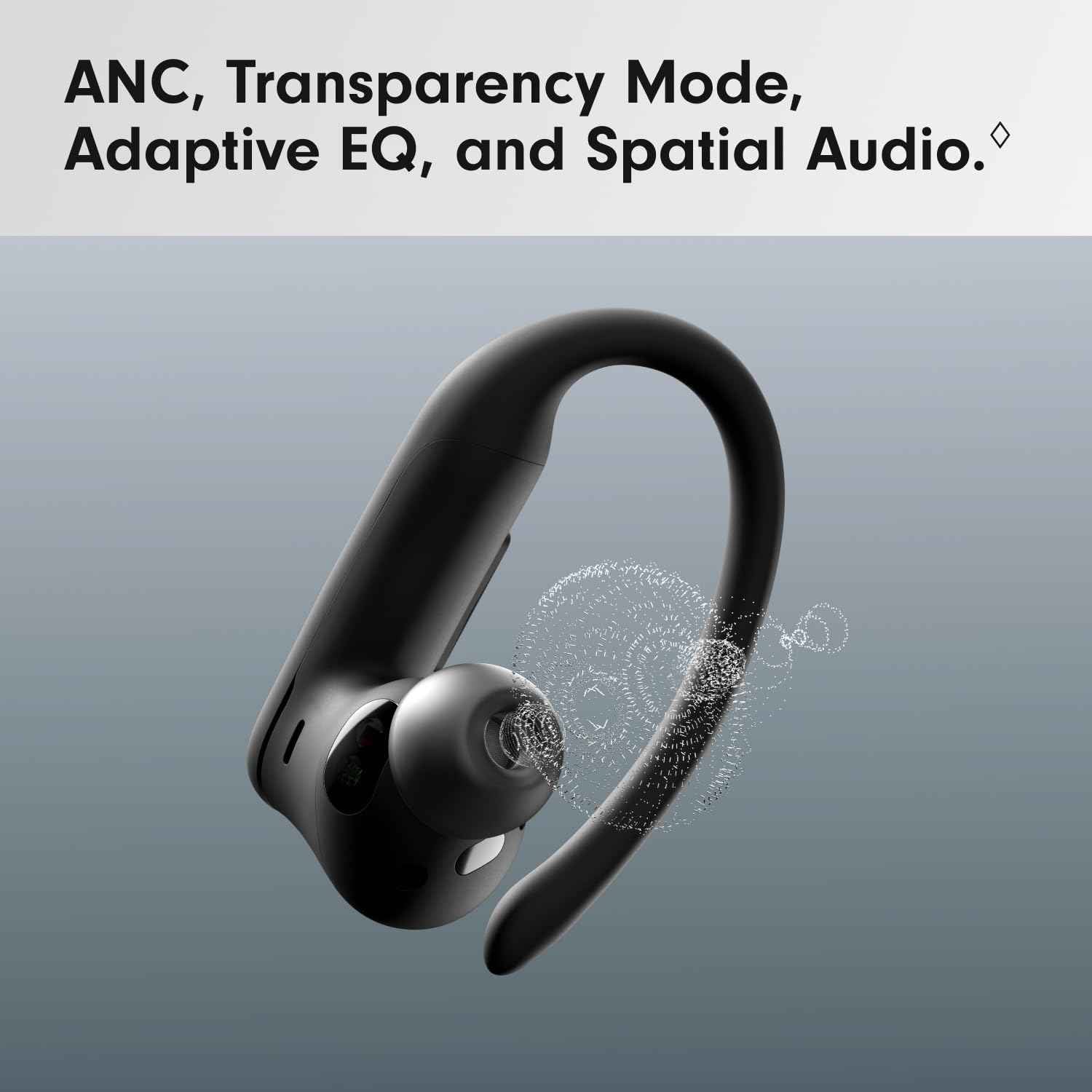 Powerbeats Pro 2 - Wireless Noise Cancelling Workout Earbuds with Secure- Fit Earhooks, Up to 45-Hour Battery with Charging Case, Sweat & Water Resistant, Heart Rate Monitoring - Jet Black