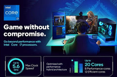 CPU Motherbard Combo - Intel core i7-14700KF 20 cores Gaming Desktop Processor with msi PRO Z790-P WiFi Motherboard