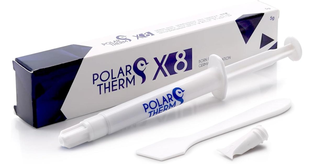 Polartherm X8 By Thermal Grizzly (5g) High Performance Thermal Past For CPU & GPU, Non-Conductive Thermal Grease