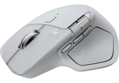 Logitech MX Master 4 Wireless Mouse, 8K DPI Darkfield Sensor, MagSpeed Scroll & Thumb Wheel, Haptic Sense Feedback, Bluetooth & Logi Bolt, USB-C Fast Charging, Pale Grey