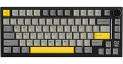 ATTACK SHARK X820 Ultra 75% Wireless Gaming Mechanical Keyboard Hot-Swappable Gasket Mount RGB Backlit BT/2.4G/Wired Custom Keyboard with Smart TFT Display&Knob QMK Driver-Star Black&Gift Switch (عربي)