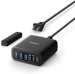 Anker Charger (112W, 6 Ports, GaN), chargers